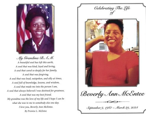 Beverly A McEntee Obituary