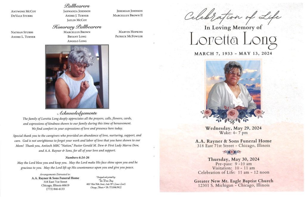 Loretta Long Obituary