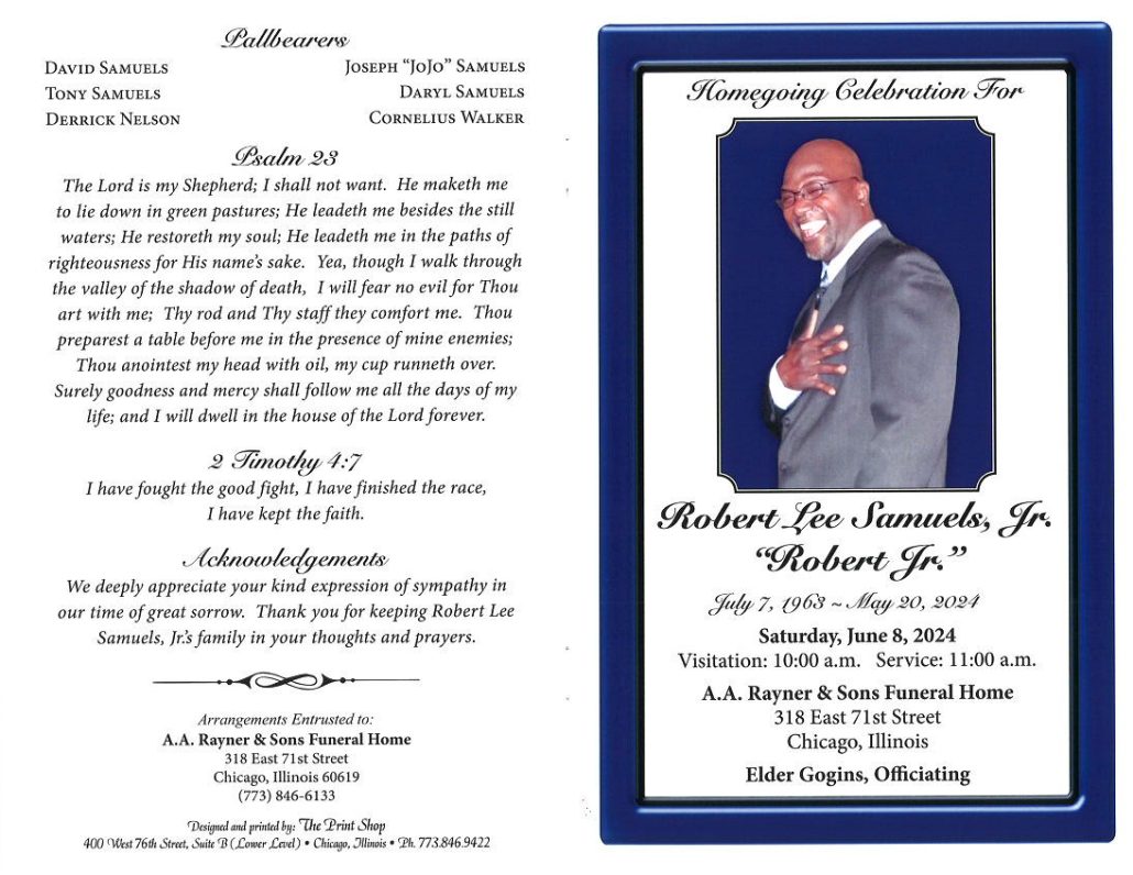 Robert L Samuels Jr Obituary