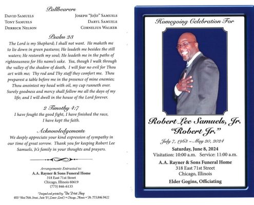 Robert L Samuels Jr Obituary