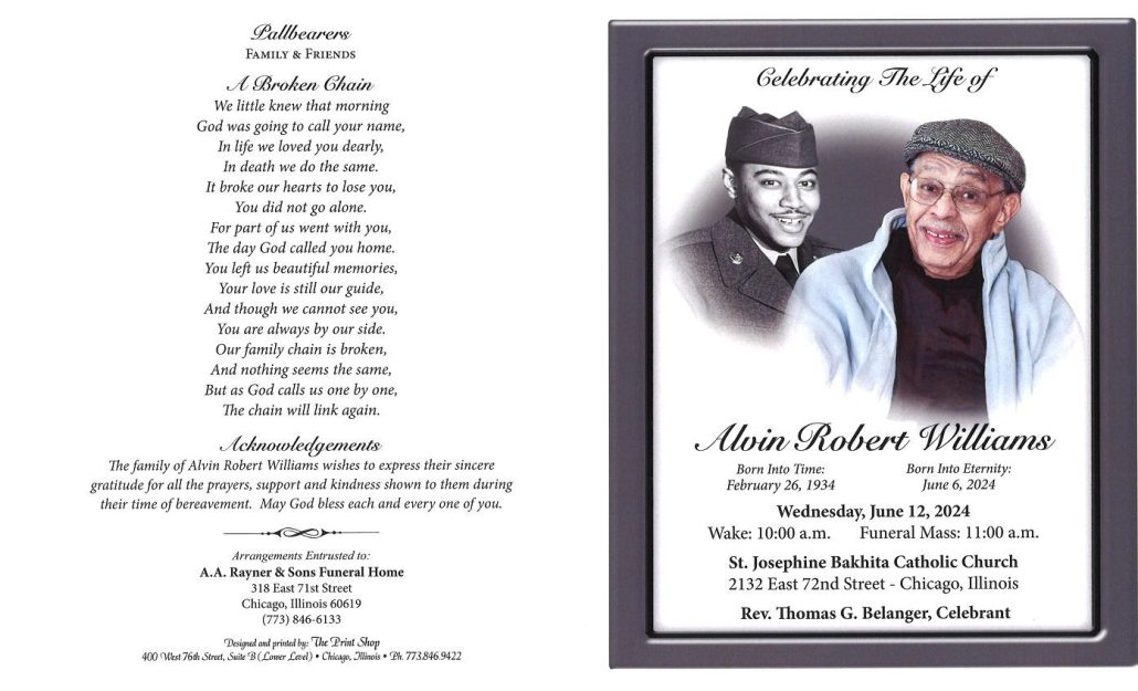 Alvin R Williams Obituary