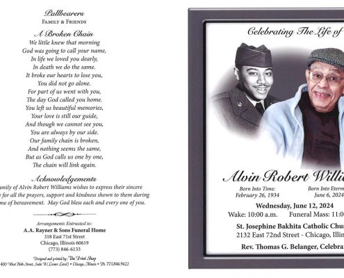 Alvin R Williams Obituary