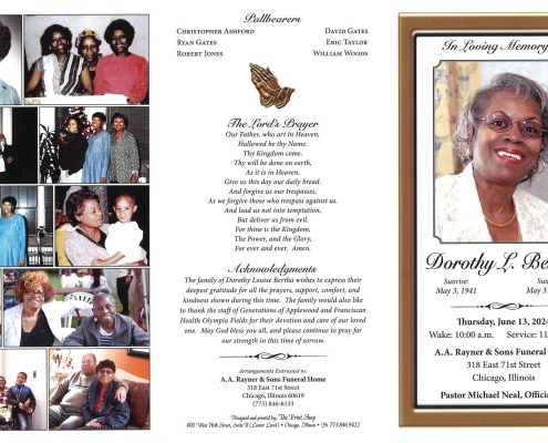 Dorothy L Bertha Obituary