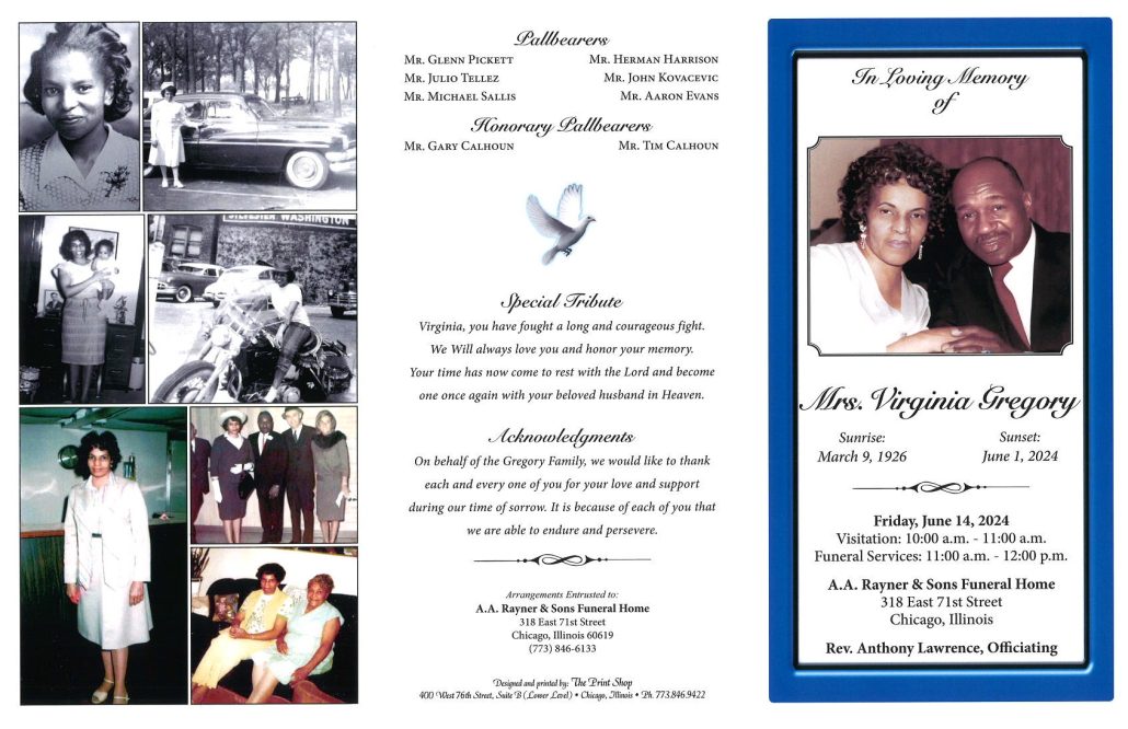 Virginia Gregory Obituary