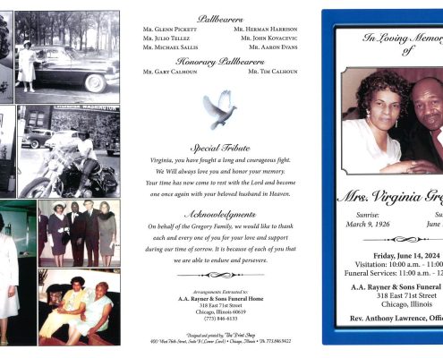 Virginia Gregory Obituary