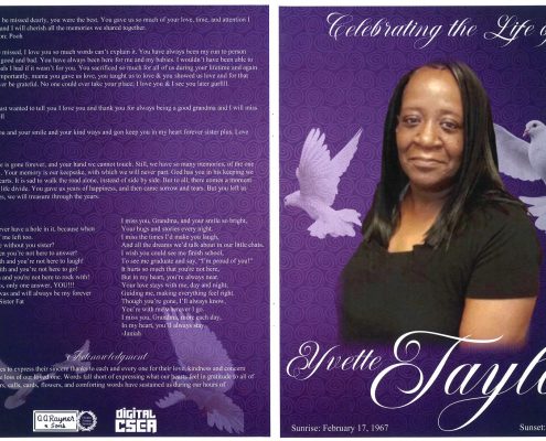 Yvette Taylor Obituary