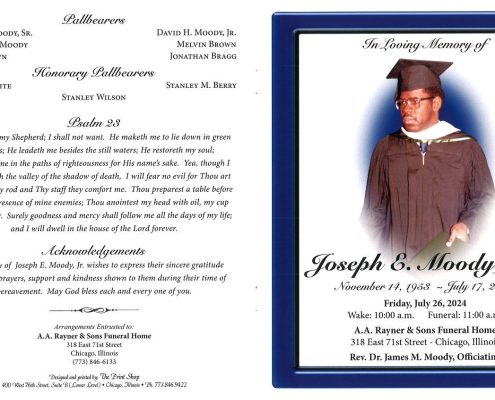 Joseph E Moody Jr Obituary