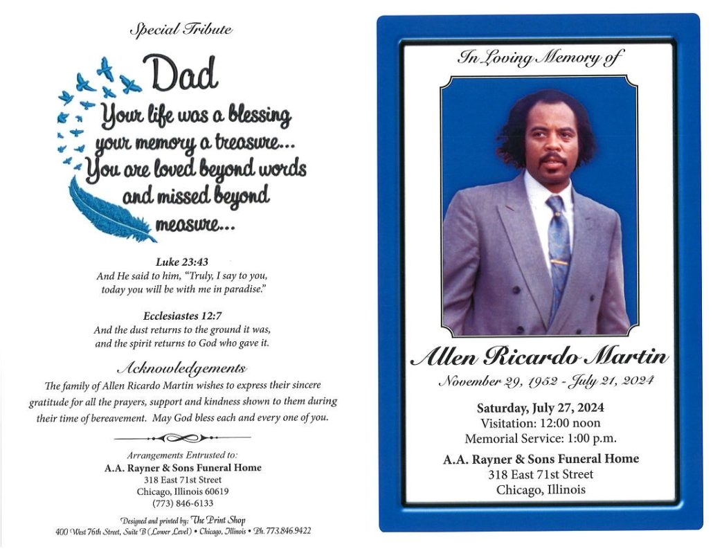 Allen R Martin Obituary