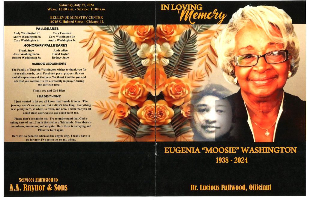 Eugenia Washington Obituary