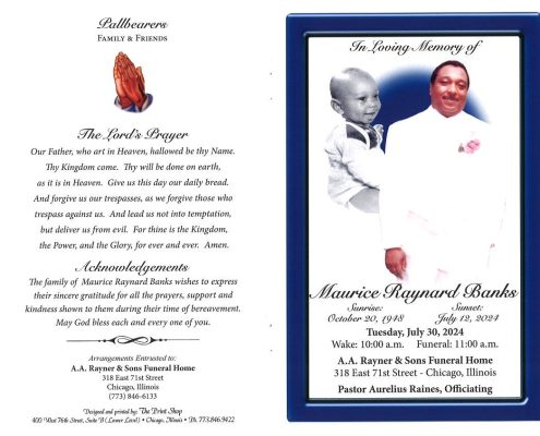 Maurice R Banks Obituary