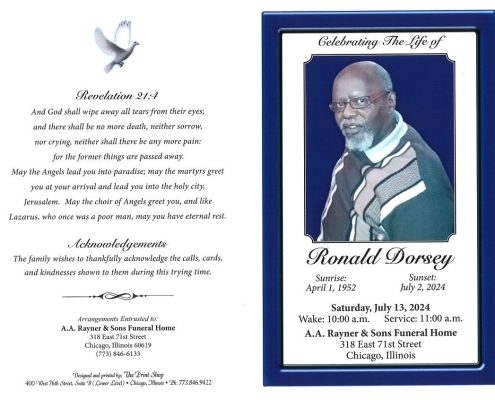 Ronald Dorsey Obituary