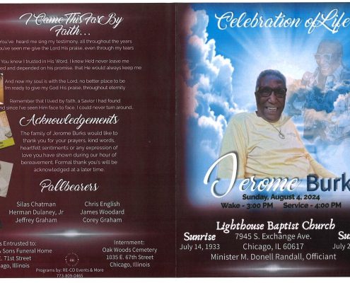 Jerome Burks Obituary