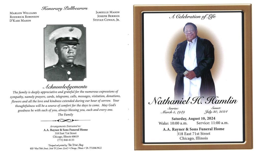 Nathaniel H Hamlin Obituary