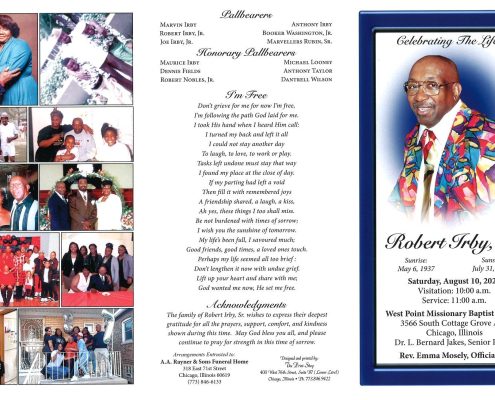 Robert Irby Sr Obituary