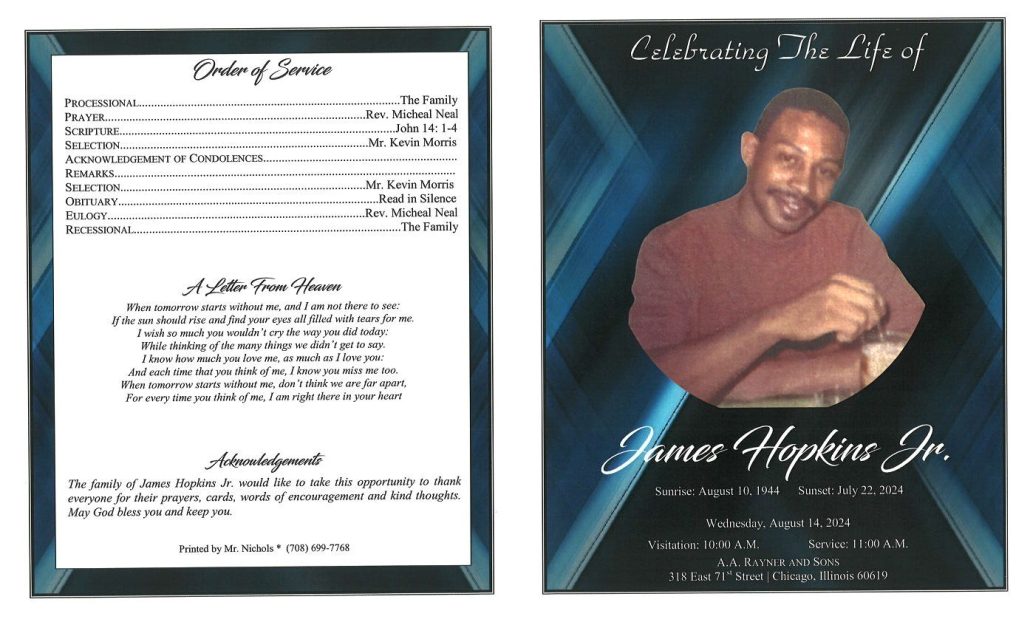 James Hopkins Jr Obituary