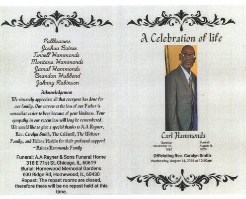 Carl Hammonds Obituary