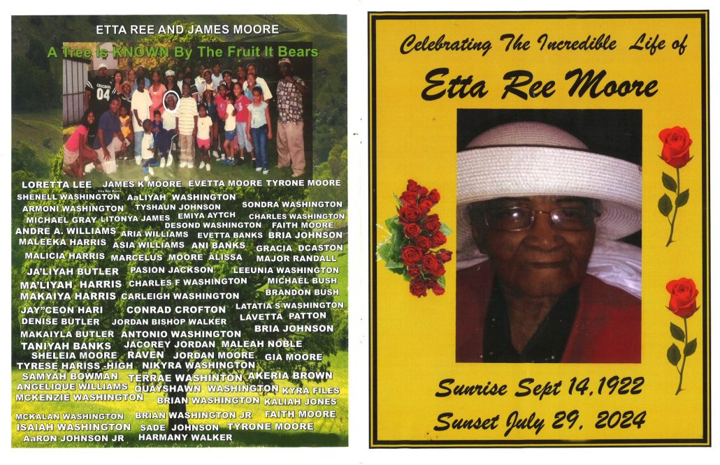 Etta Ree Moore Obituary