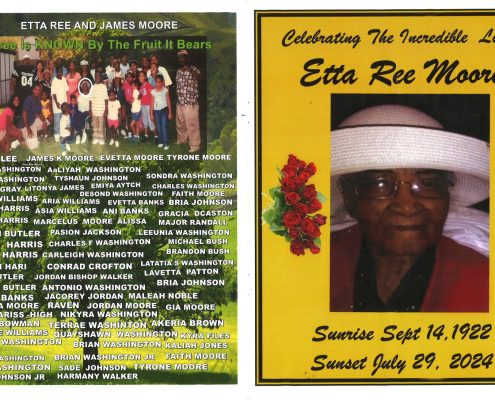 Etta Ree Moore Obituary