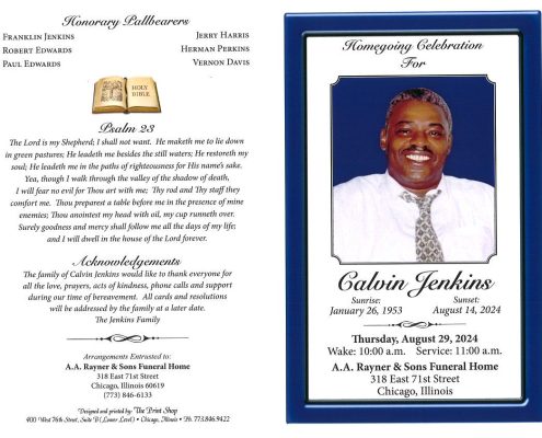 Calvin Jenkins Obituary