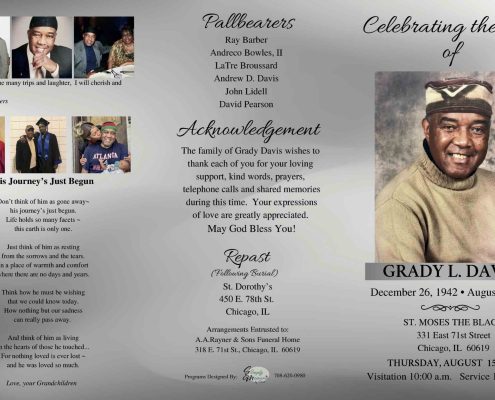 Grady L Davis Obituary