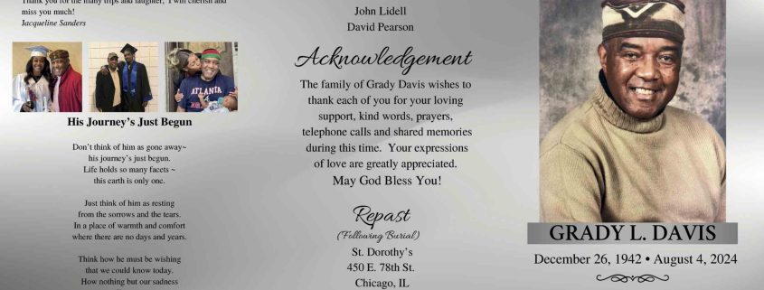 Grady L Davis Obituary