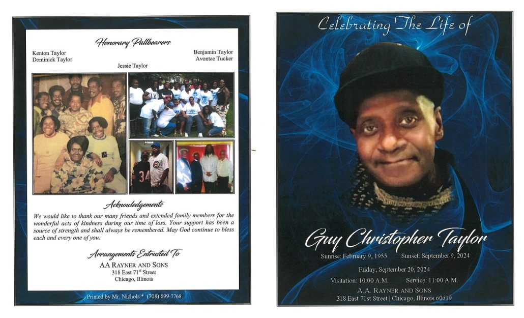 Guy C Taylor Obituary