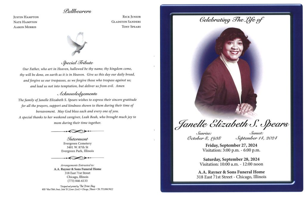 Janelle E Spears Obituary