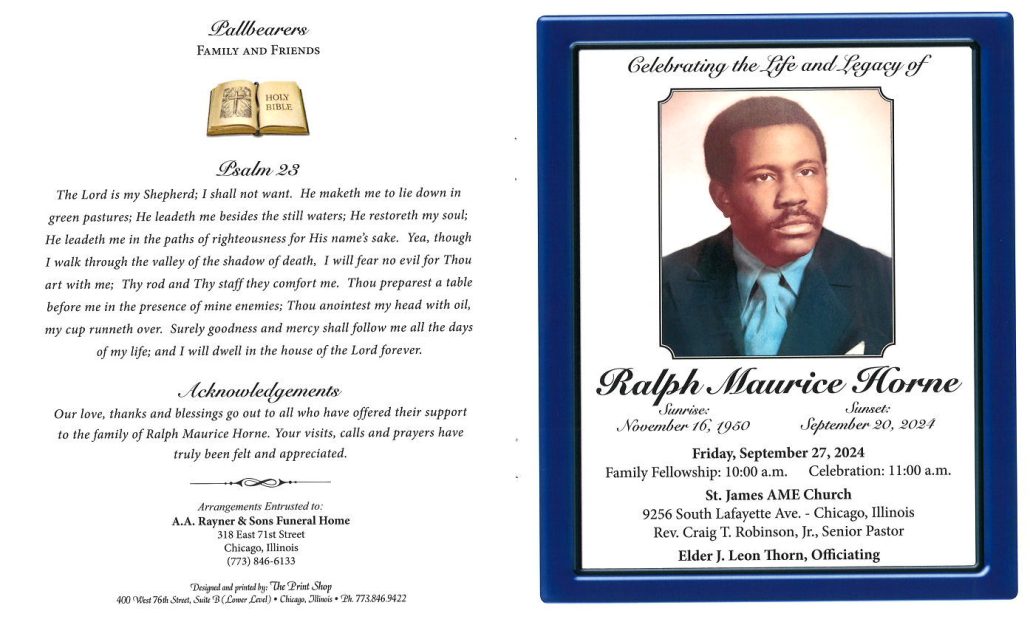 Ralph M Horne Obituary