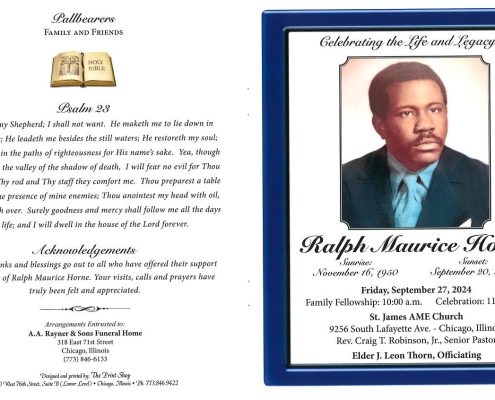 Ralph M Horne Obituary