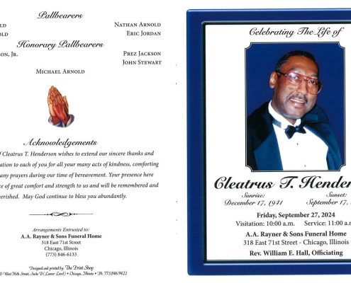 Cleatrus T Henderson Obituary