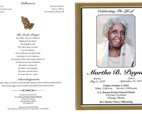 Martha B Payne Obituary