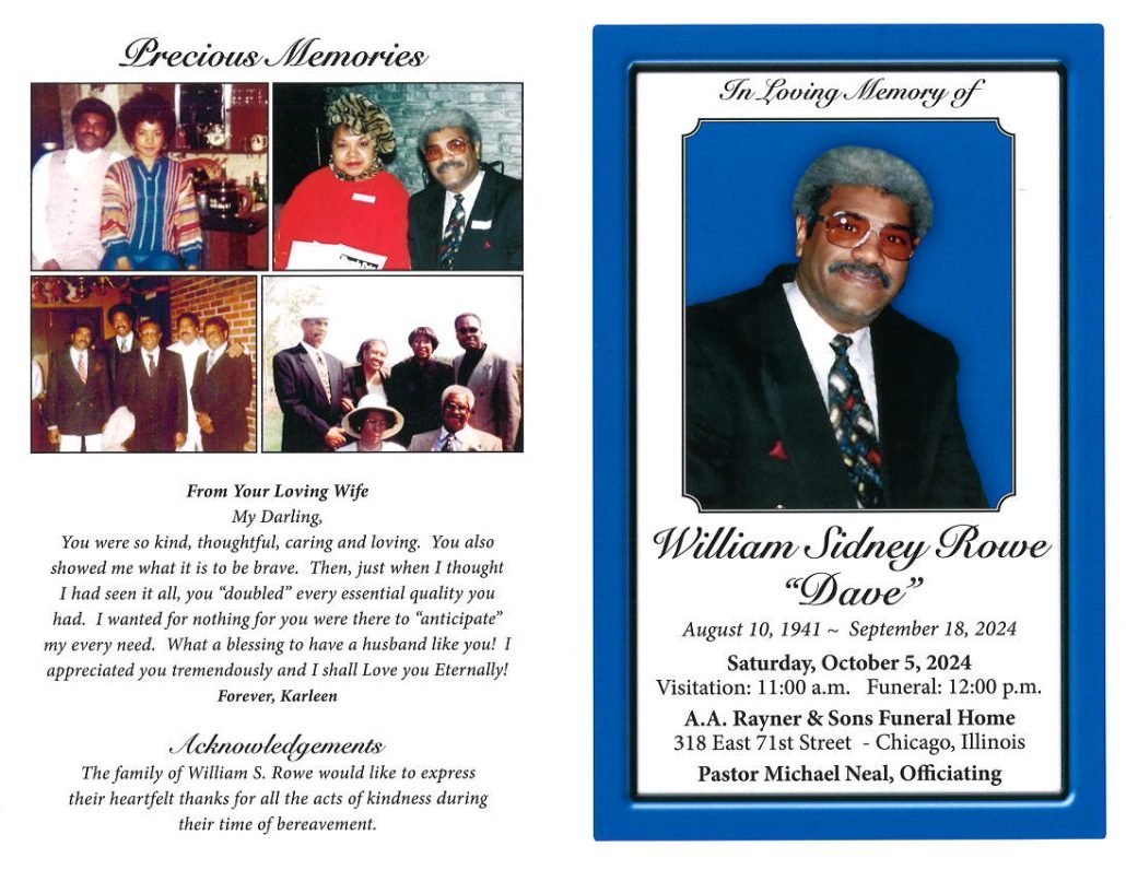 William S Rowe Obituary