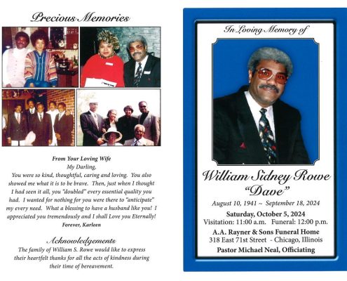 William S Rowe Obituary