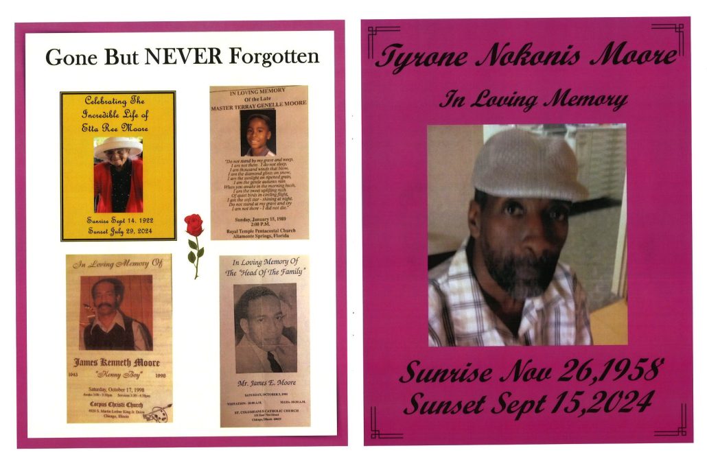 Tyrone N Moore Obituary