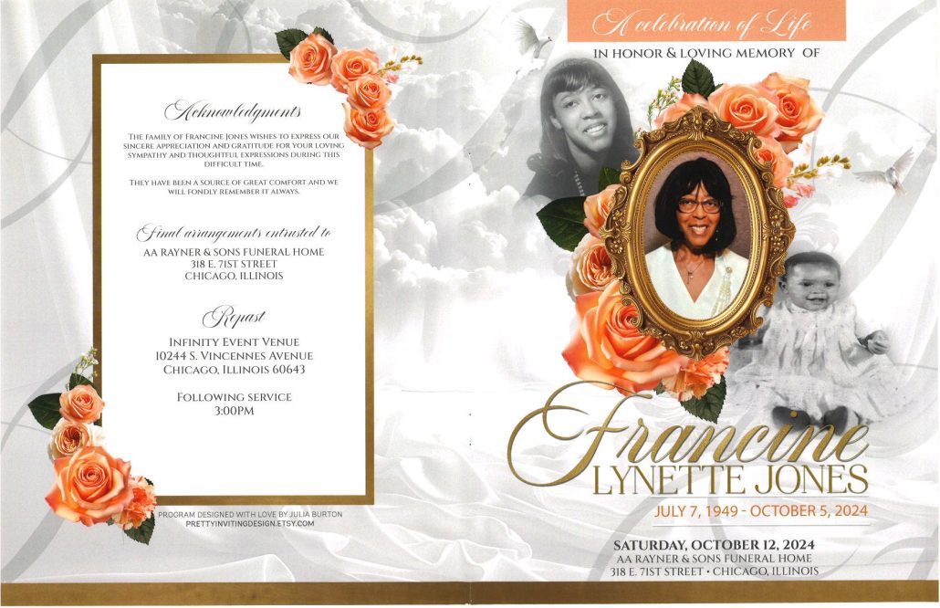 Francine L Jones Obituary