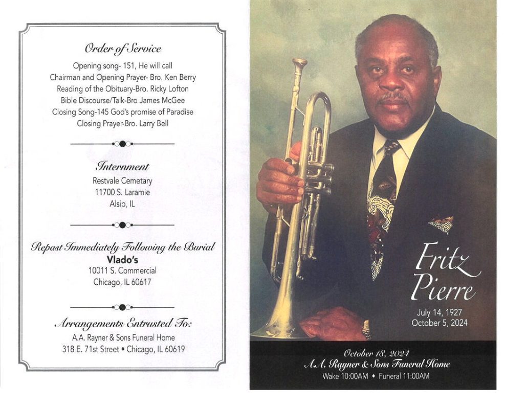 Fritz Pierre Obituary