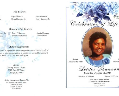 Letitia Shannon Obituary