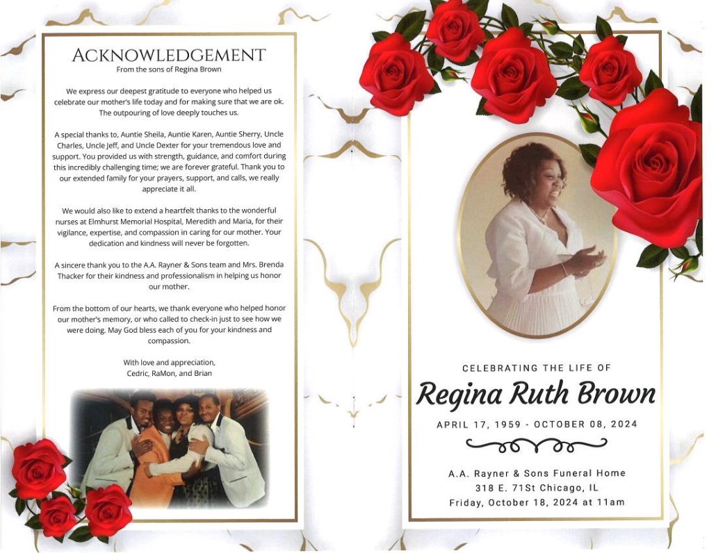 Regina R Brown Obituary