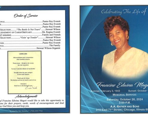 Francine E Magett Obituary