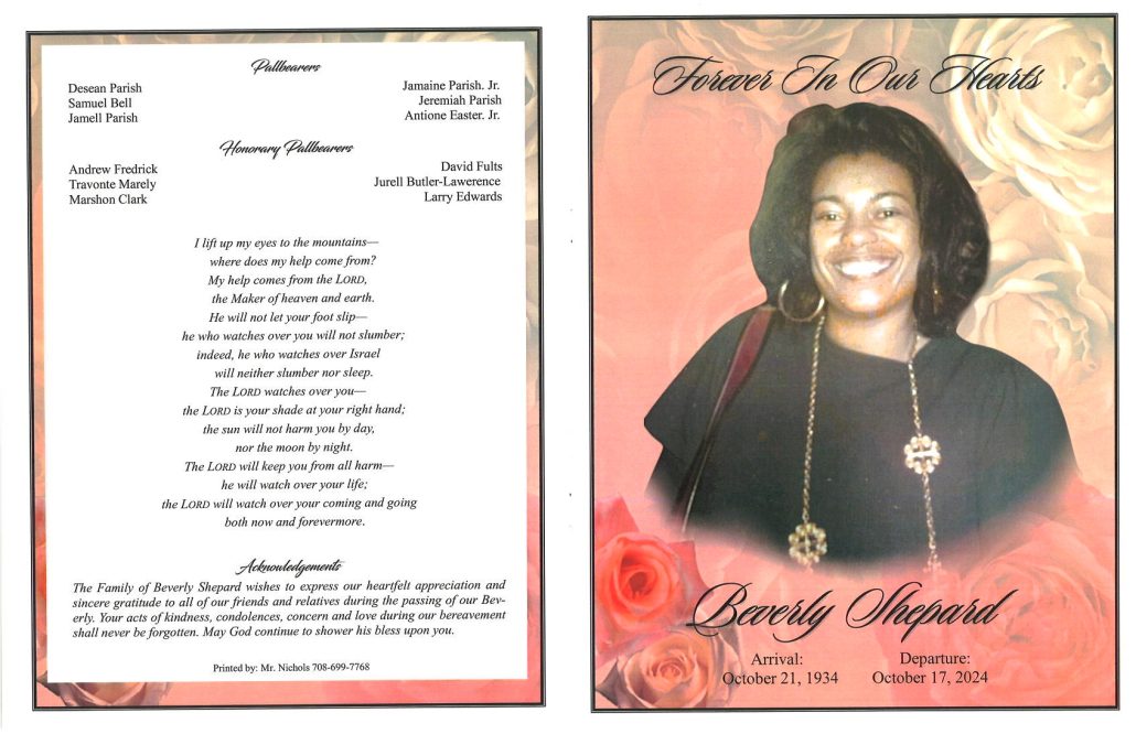 Beverly Shepard Obituary