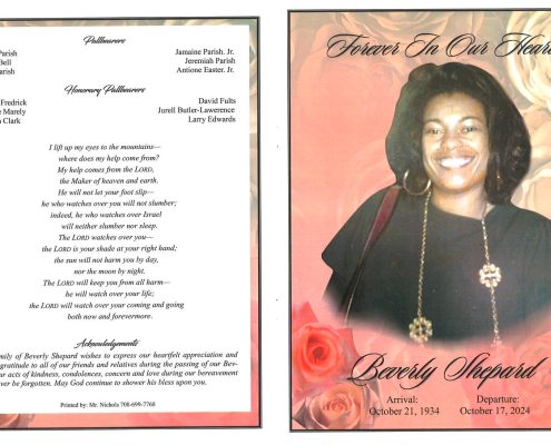 Beverly Shepard Obituary