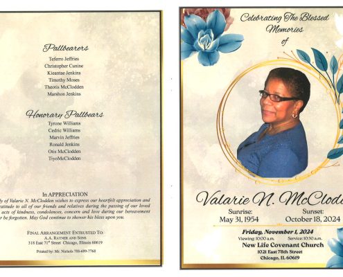 Valarie N McClodden Obituary