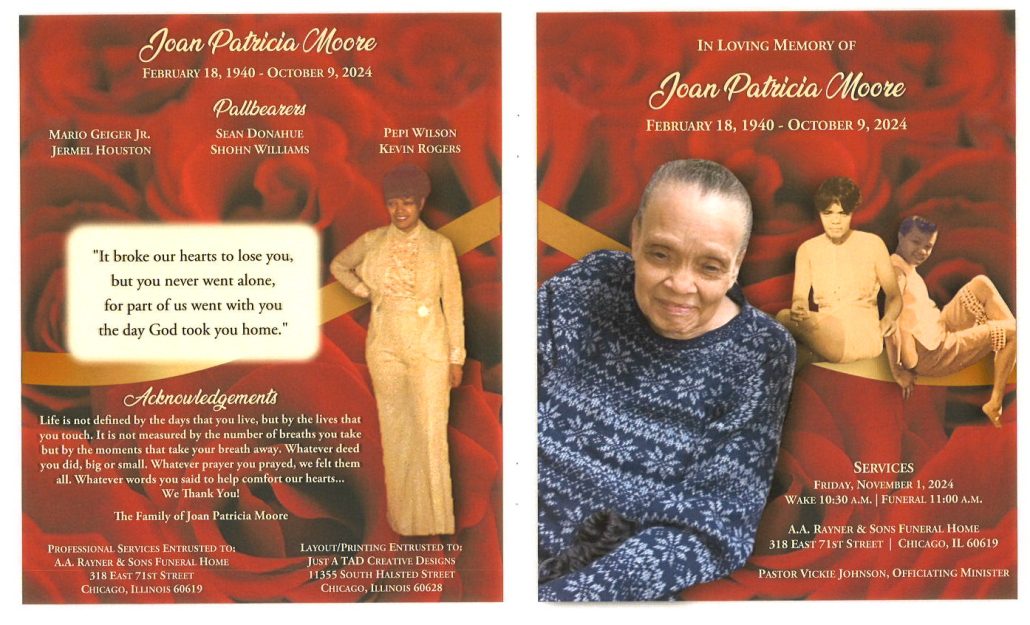 Joan P Moore Obituary