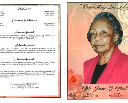 Ms Jessie B Neal Obituary