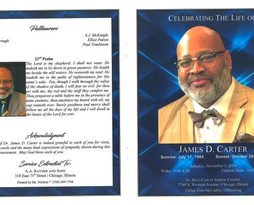 James D Carter Obituary