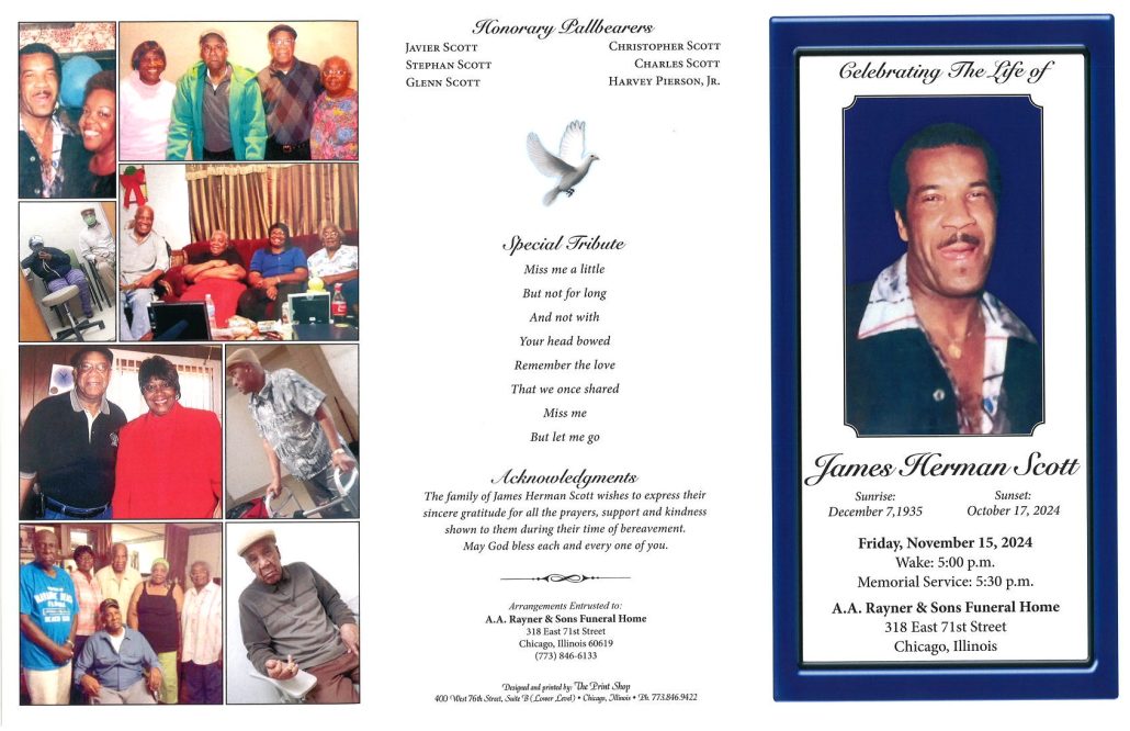 James H Scott Obituary