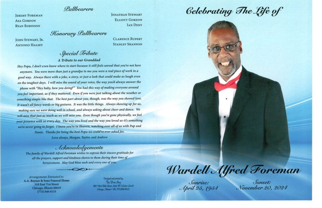 Wardell A Foreman Obituary