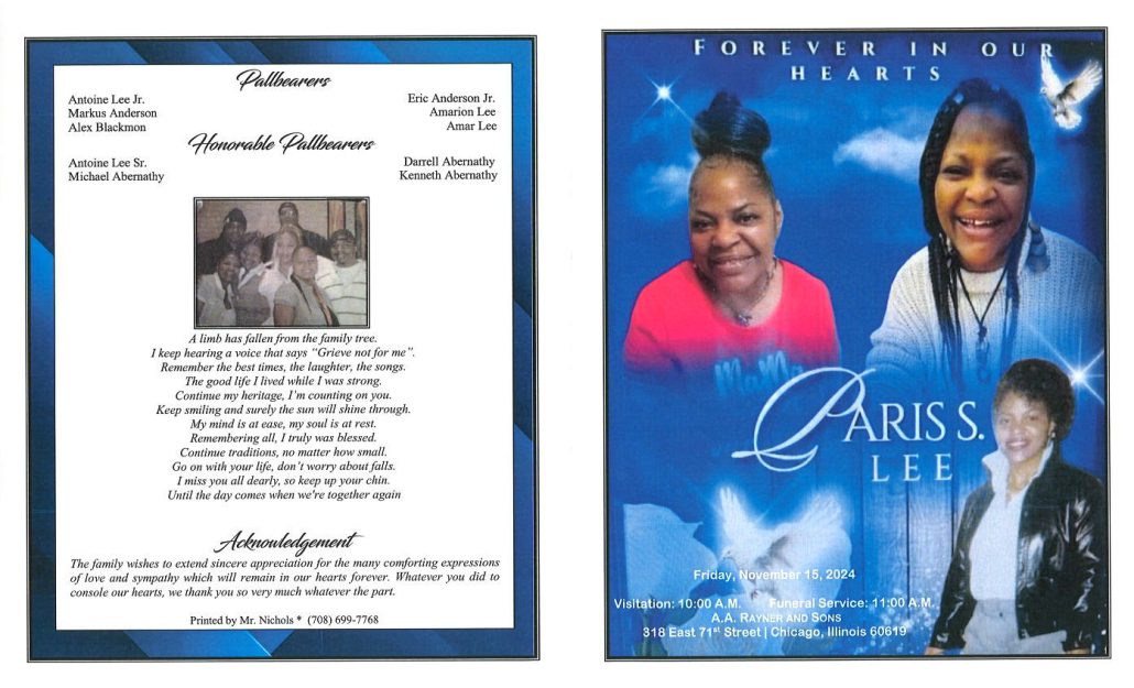 Paris S Lee Obituary