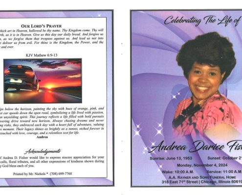 Andrea D Fisher Obituary