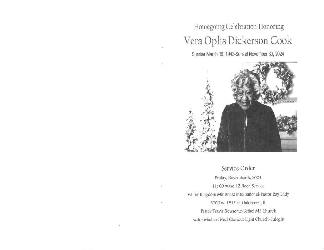 Vera Cook Obituary